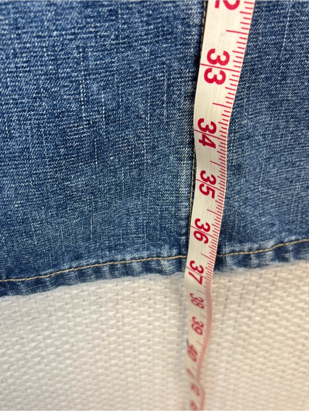 Squeeze Stephen Hardy Skirt 7/8 Blue Denim Long Maxi Button Fly Side Slit Y2K - Picture 8 of 8